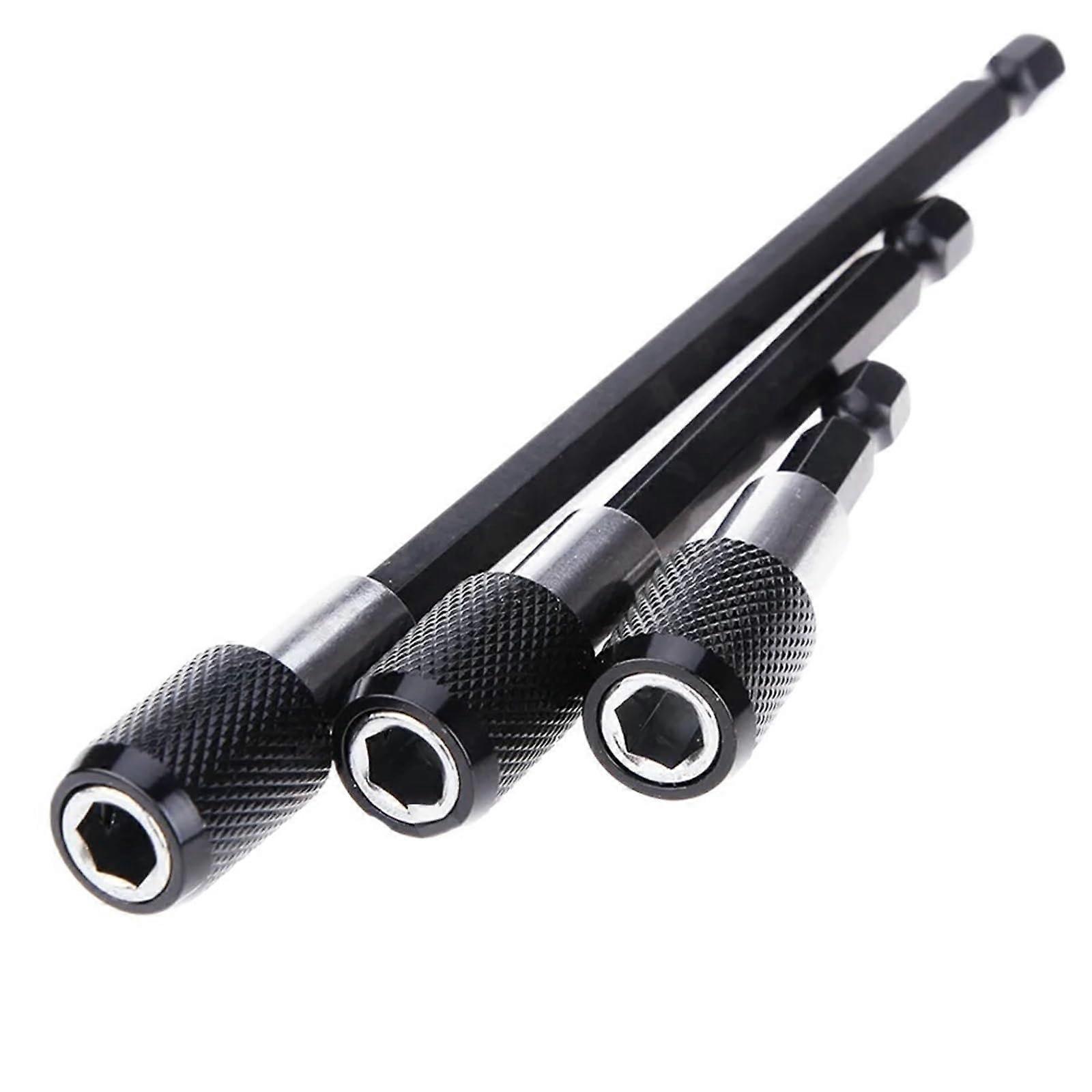 1/4 Inch Hex Shank Quick Release Electric Drill Magnetic Screwdriver Bit Adjustable Extension Holder Bar Shank Power Tool (Color : 1pcs150mm)
