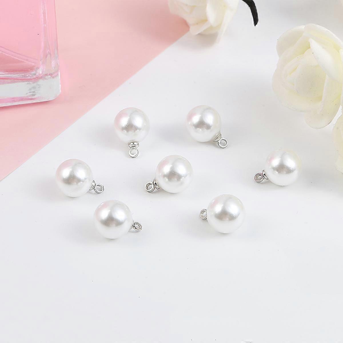 6/8/10mm White Ivory Color Round Plastic Acrylic ABS Imitation Pearl Loose Beads for Jewelry Making