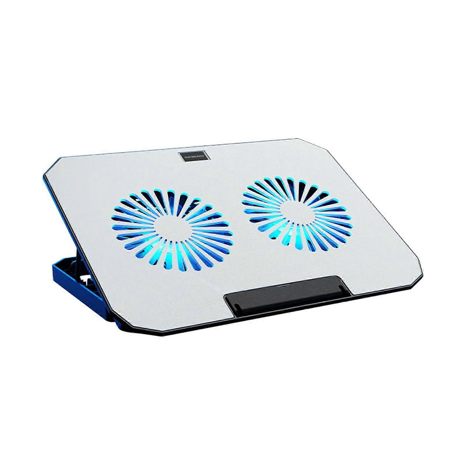 Notebook Cooling Stand Phone Holder with 2 Quiet Fans Height Adjustable Laptop Bracket for Laptops Up to 17Inches