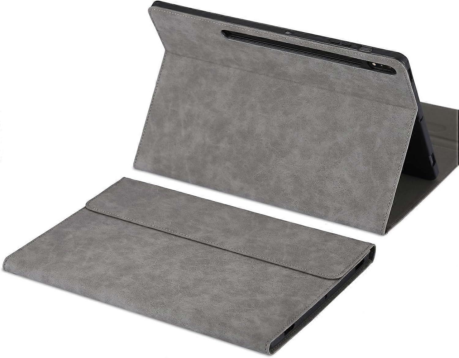 Shockproof Flip Case for Galaxy Tab S10+/S9 FE+/S9+ 12.4 Inch, Soft TPU Back Cover, S Pen Holder, Smart Folio Stand