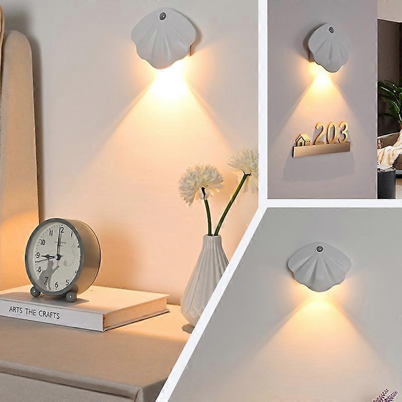 Magnetic Motion Sensor Wall Lamp Rechargeable LED House Number Light