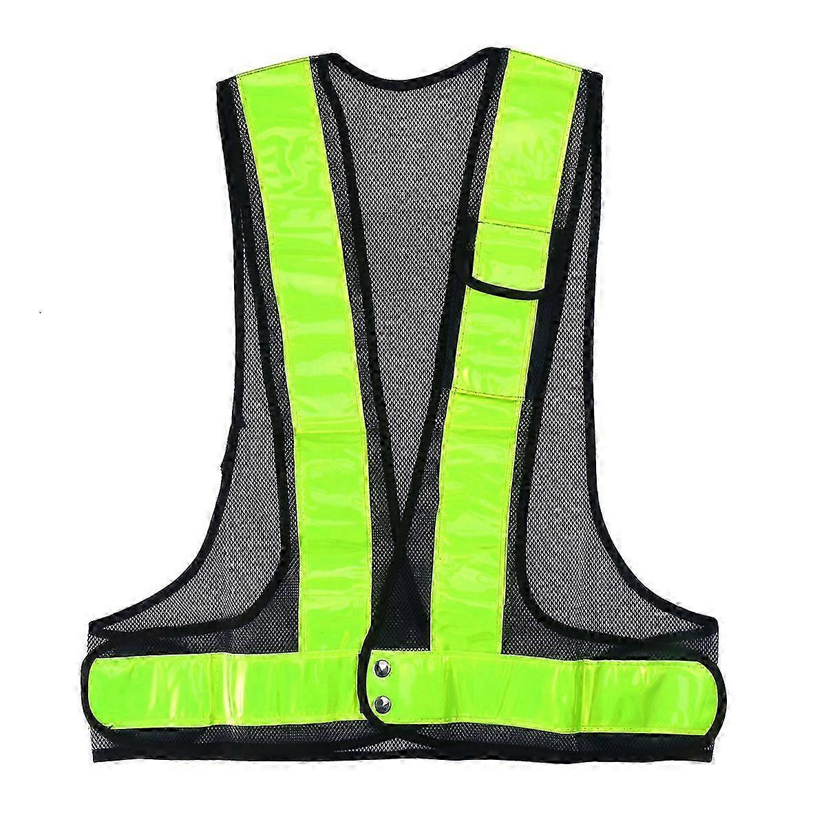 High Visibility Safety Waistcoat with Reflective Features and Jacket Design