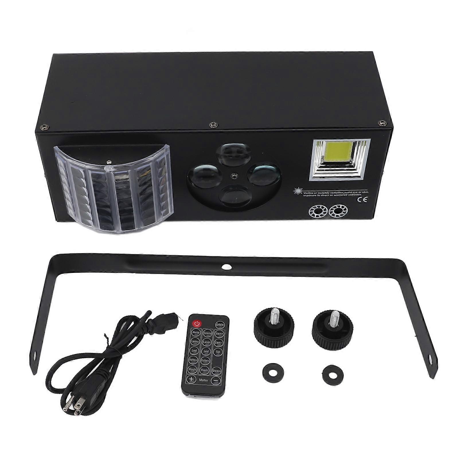 4 IN 1 DJ Lights Sound Activated DMX Control RGBW GOBO Pattern Beam Strobe Light for Party Wedding Christmas