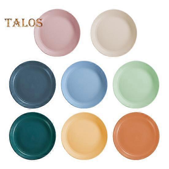 8Pcs Dinner Plates Set BPA-Free Microwave Safe Salad Pasta Plates Versatile Reusable Dining Plates for All Occasions