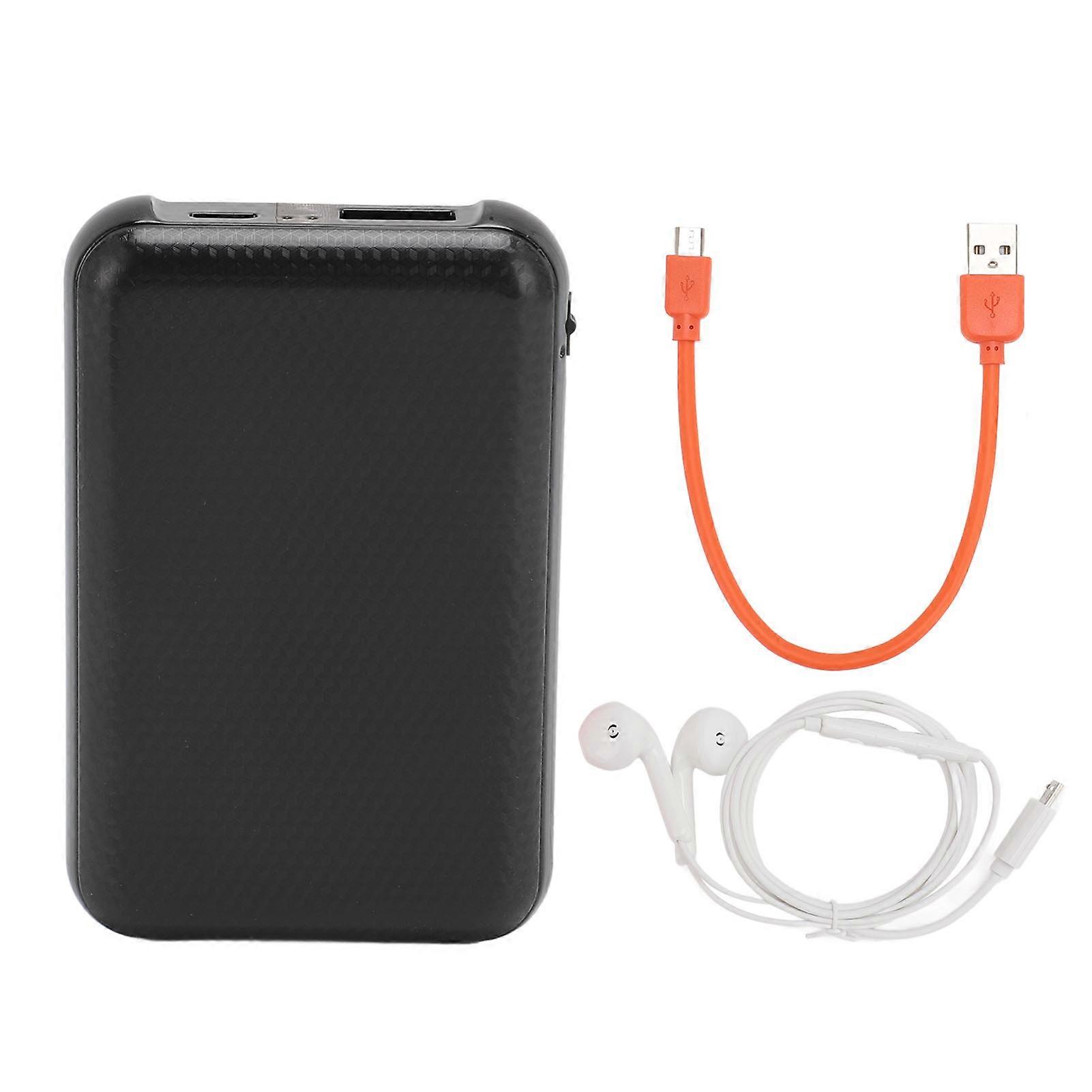 MP3 DSP Noise Reduction 512 to 3072Kbps Voice Activated 5000mAh Battery Digital Recorder with Earphone