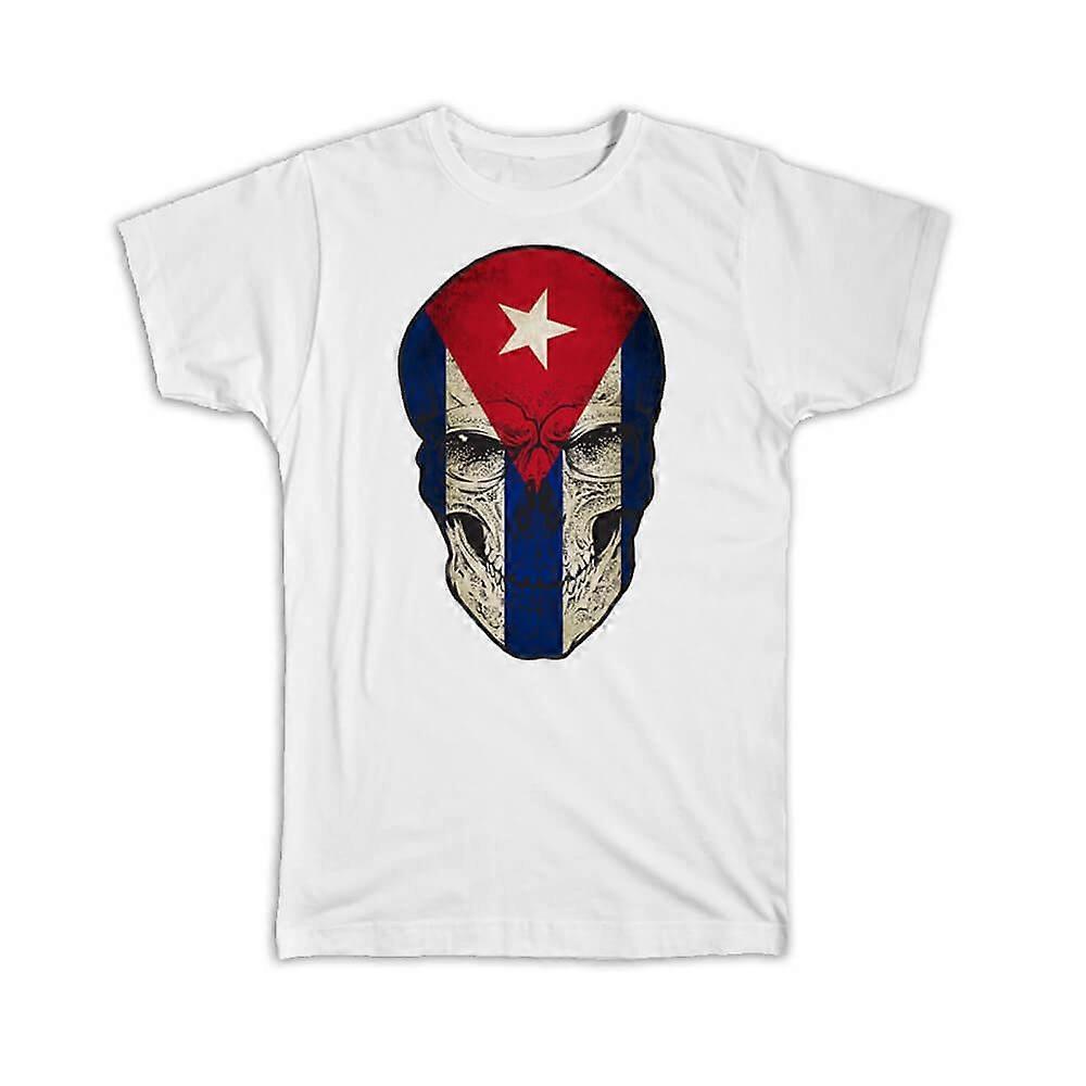 Gift T-Shirt: Cuban Flag Cuba Skull National