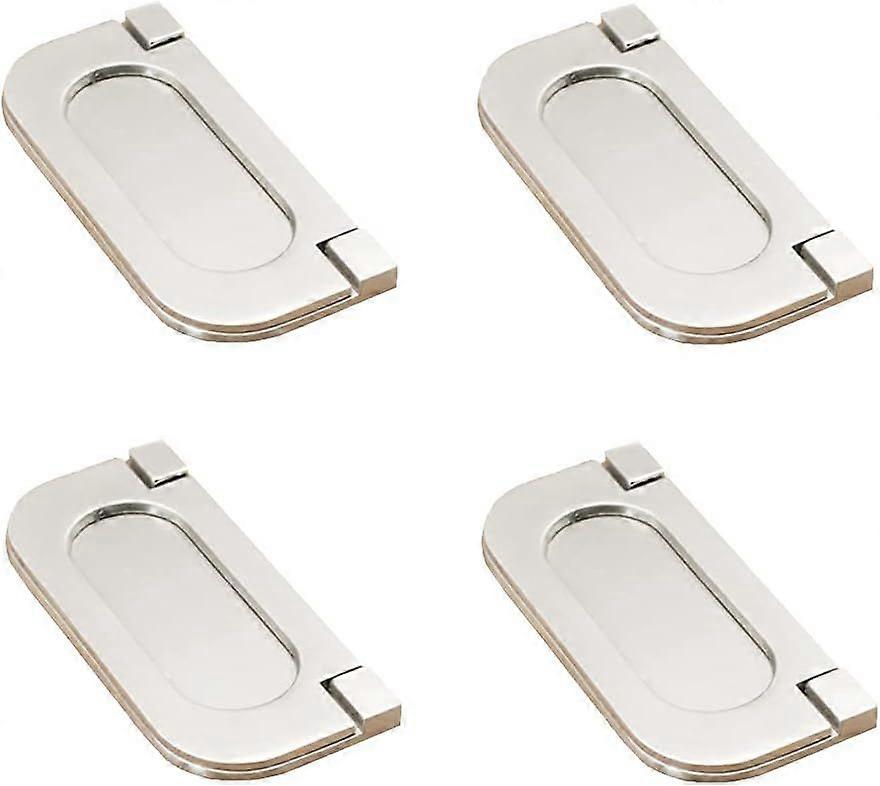 Invisible Handles 4 Pieces Steel Drawer Knob Invisible Handles Cabinet Handle Rectangular Drawer Handle Kitchen Cabinet Handle Cabinet Handle with Scr