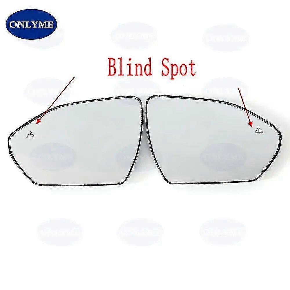 Compatiblecar Heated Convex Mirror Glass With Blind Spot Warning Light For Hyundai Ix35 / Tucson 2021 2022 2023