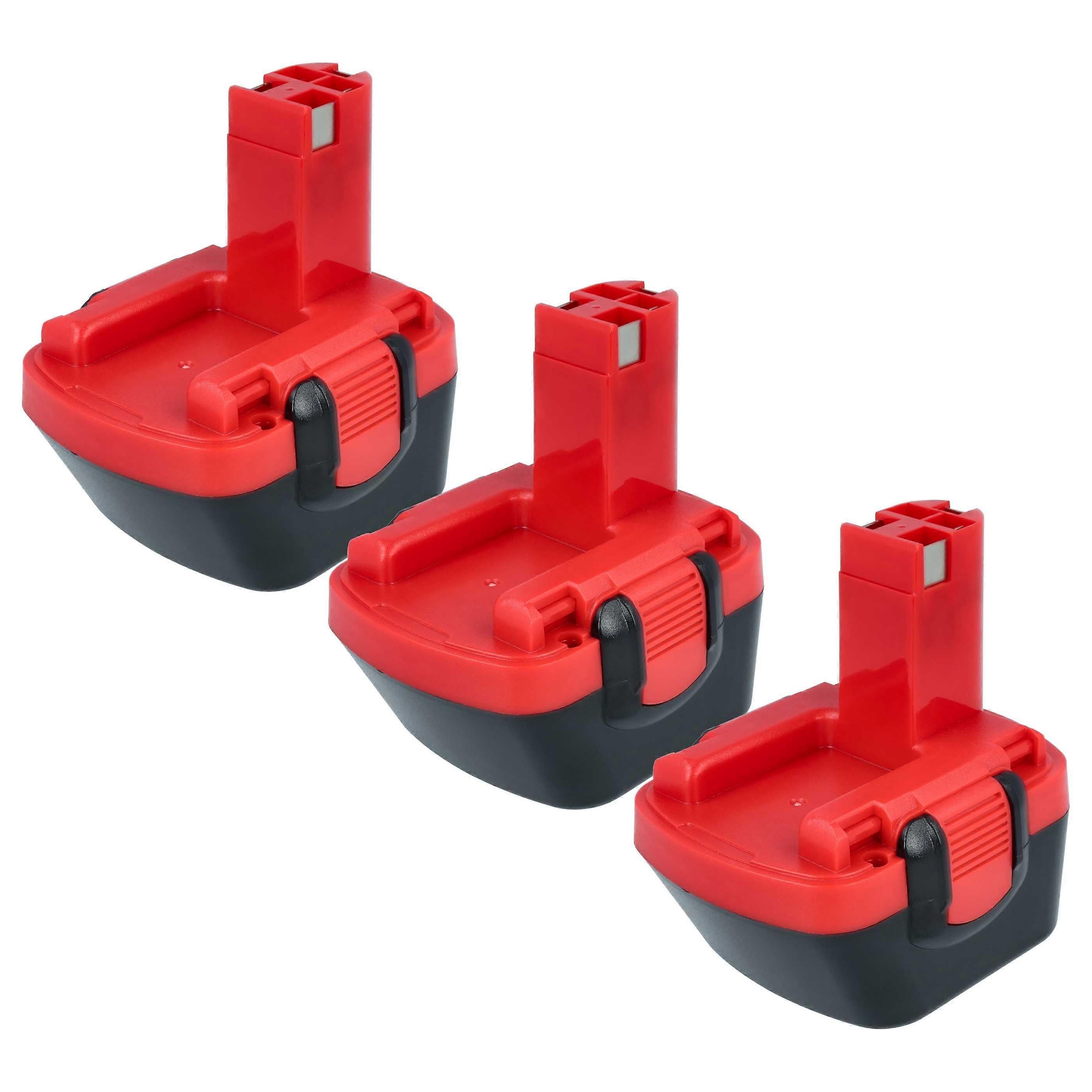 bateria vhbw 3x kompatybilna z narzędziem Signode BXT10, 12 V, BXT19, BXT13 (3000 mAh, NiMH, 12 V)