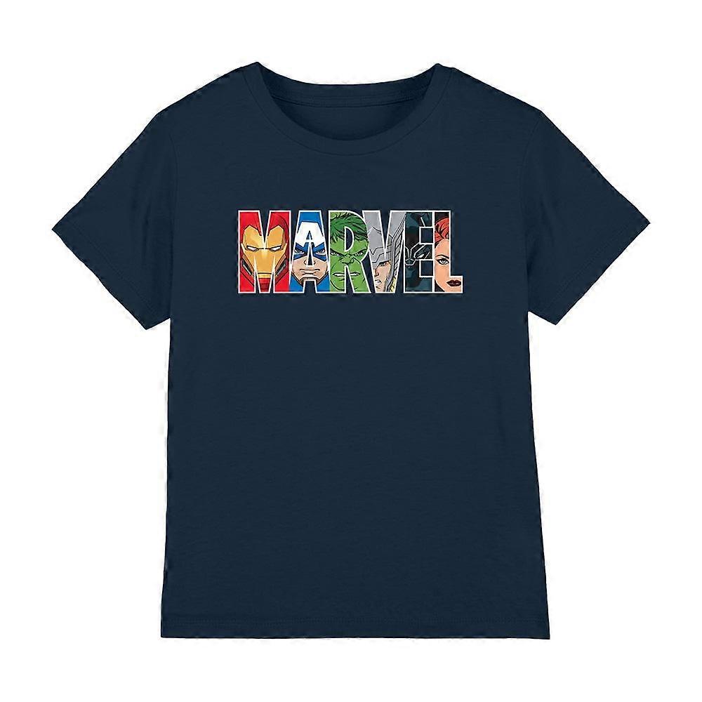 Camiseta Marvel Childrens/Kids Character Faces