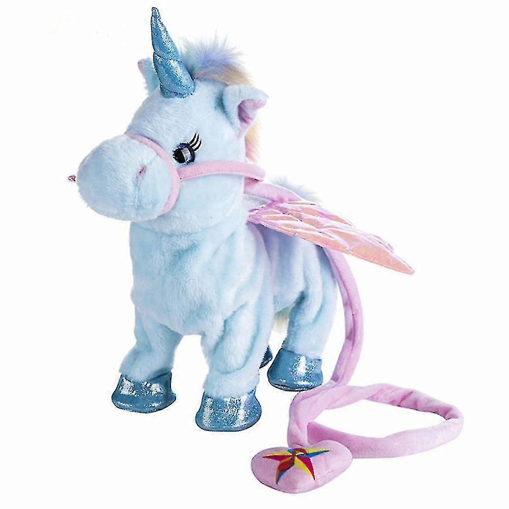 30cm Singing And Walking Electric Unicorn Stuffed Animal Plush Toy