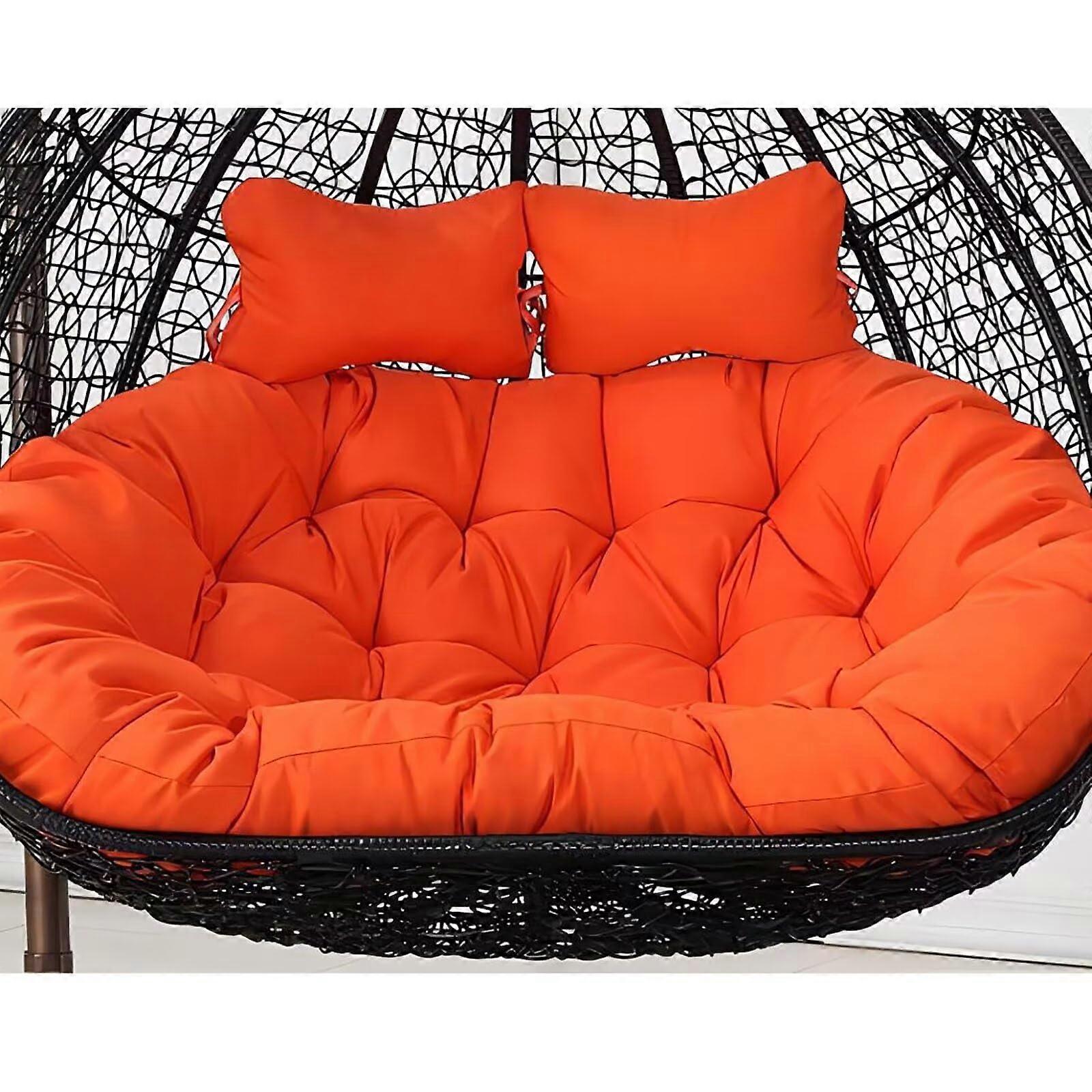 9seater outdoor egg chair swing cushion, washable replacement pads, large, nest shape, thick, soft, solid color, back cushion for ultimate comfort