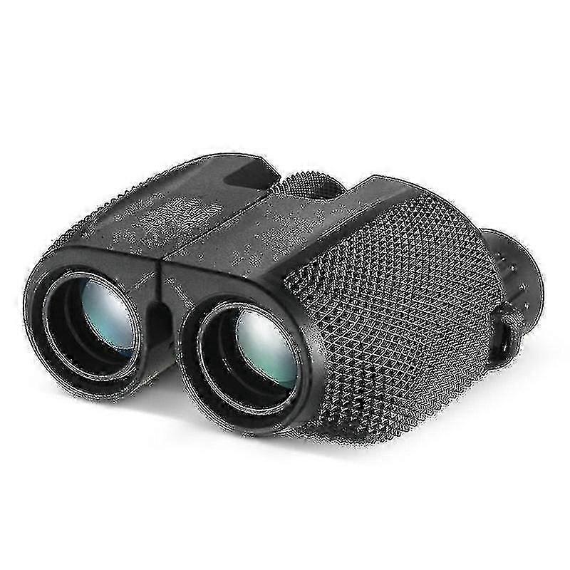 低照度ナイトビジョン、屋外狩猟のための大型接眼レンズハイパワー防水双眼鏡イージーフォーカス、ブラックを備えた10x25コンパクト双眼鏡