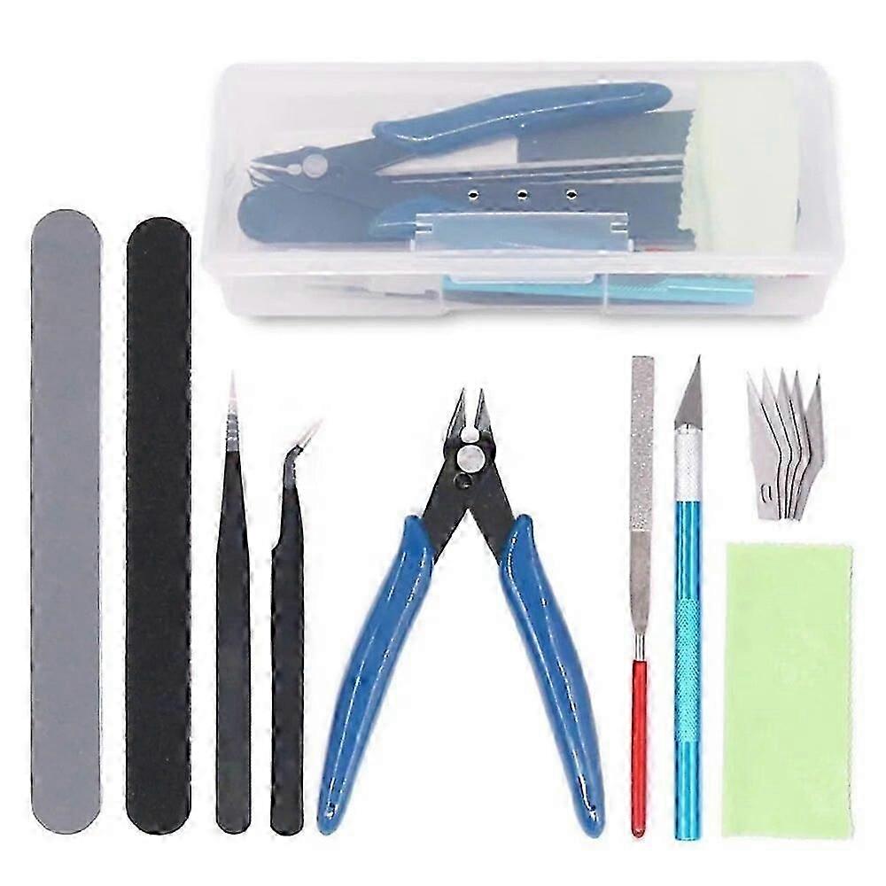 5sets 9-piece Pliers Tweezers Model Tool Set Toy Car Model Construction Tool Set