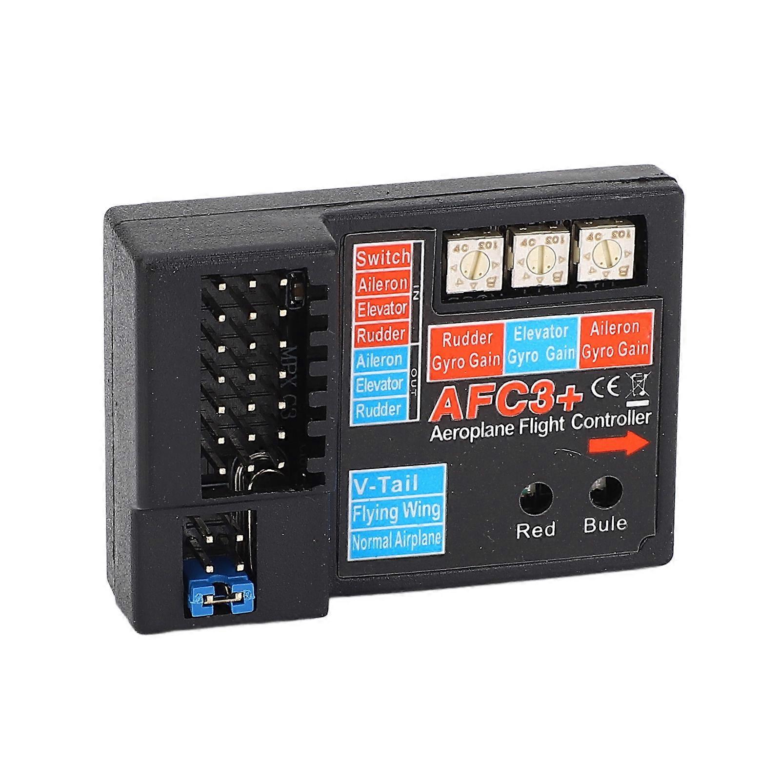 AFC3 3 Axle Gyro Flight Controller RC Fixed Wing Aircraft Full Time Flight Controller Stabilizer System 4-6V DC