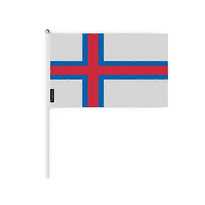 Flag - Mini Flag Faroe Islands - 30 x 45 cm - Durable Polyester - Lightweight - Double-sided