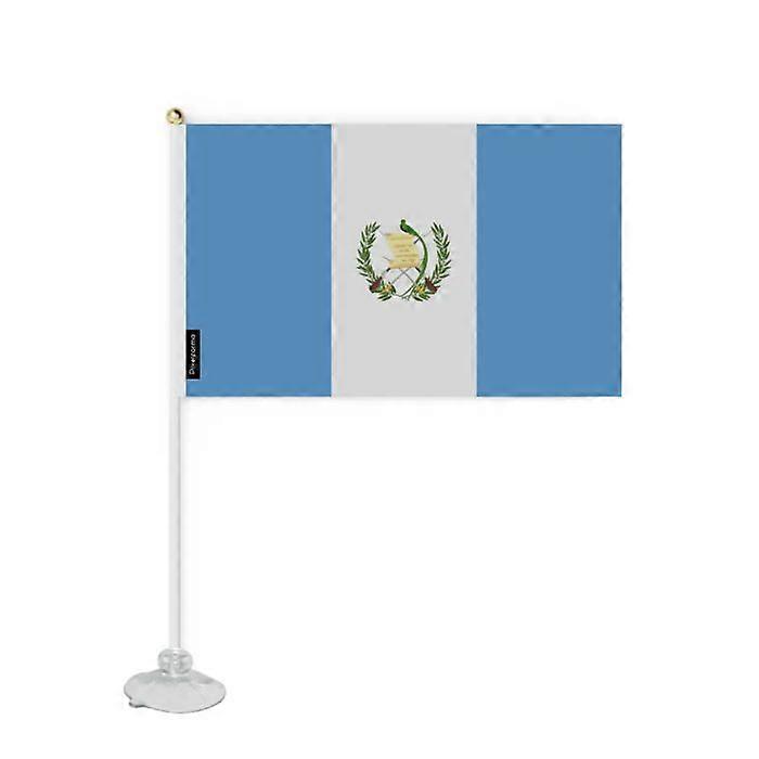 Flag - Guatemala - Mini Suction Cup Flag - 20 x 30 cm - Polyester - Double-sided Print