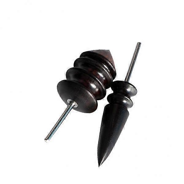 3x 2pcs Wooden Leather DIY Tools Burnisher Polished Slicker Grind Pointed Head