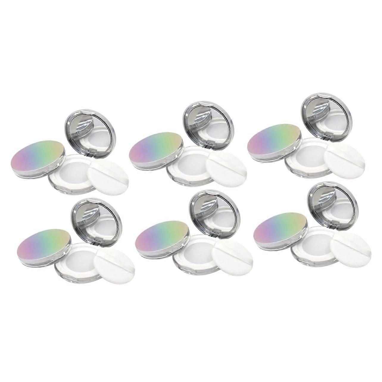 3sets Well Selected Abs Material Mini Powder Box and Leakproof for Travel or Daily Use 2pcs3