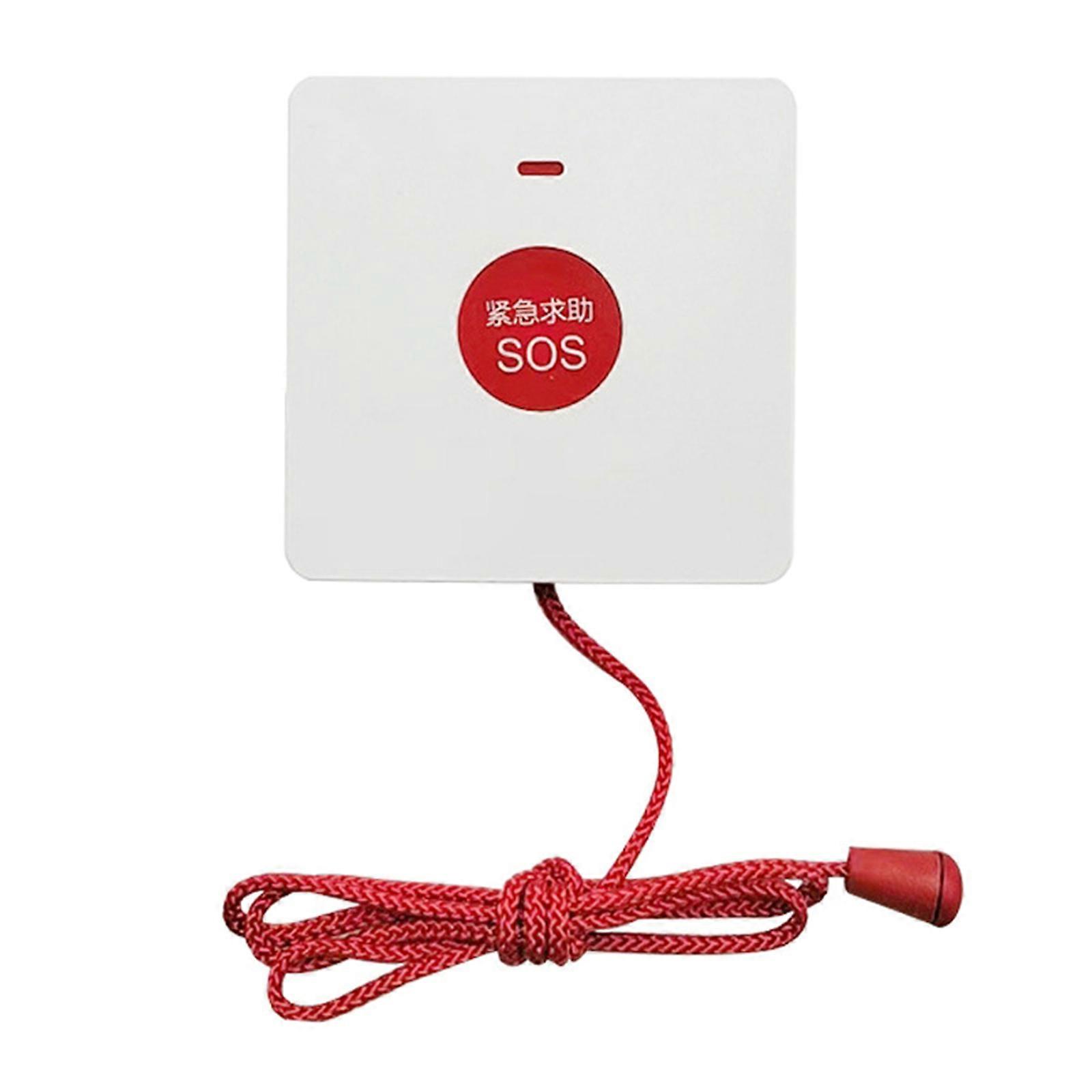 Wireless Emergency Call Button With Pull Cord Portable SOS Alert Device Suitable For Senior And Disabled Home and School