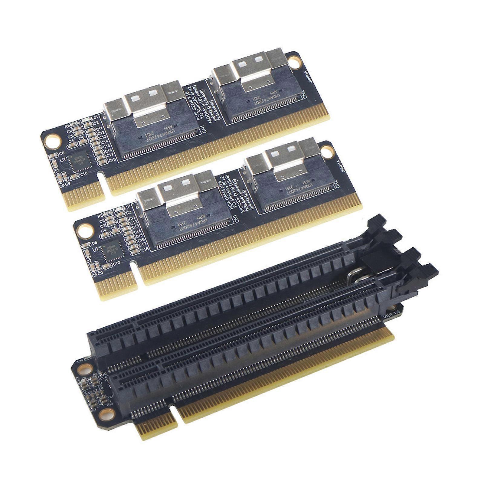 4 Ports NVME to PCIE3.0 X16 Adapter Card 4-Channel for NVME SSD Conversion Expansion Card