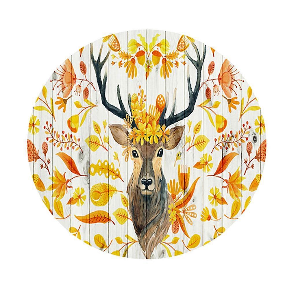 Round Polyester Dining Table Cloth DustProof OilDinner Party Outdoor
