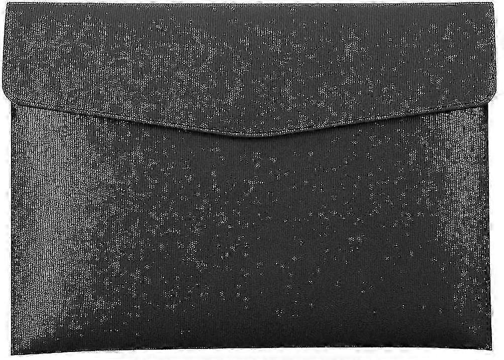 Pu Leather A4 File Folder Document Holder Waterproof Portfolio Envelope Folder Case With Snap Closure