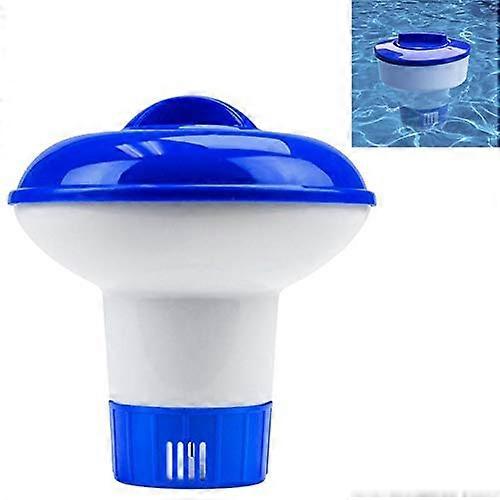 Floating Mini Spa Chemical Dispenser Chlorine Bromine Tablet Float for 1' Tablets Ideal for Spa Hot Tub Founta Inflatable Above Ground Pools (Blue)