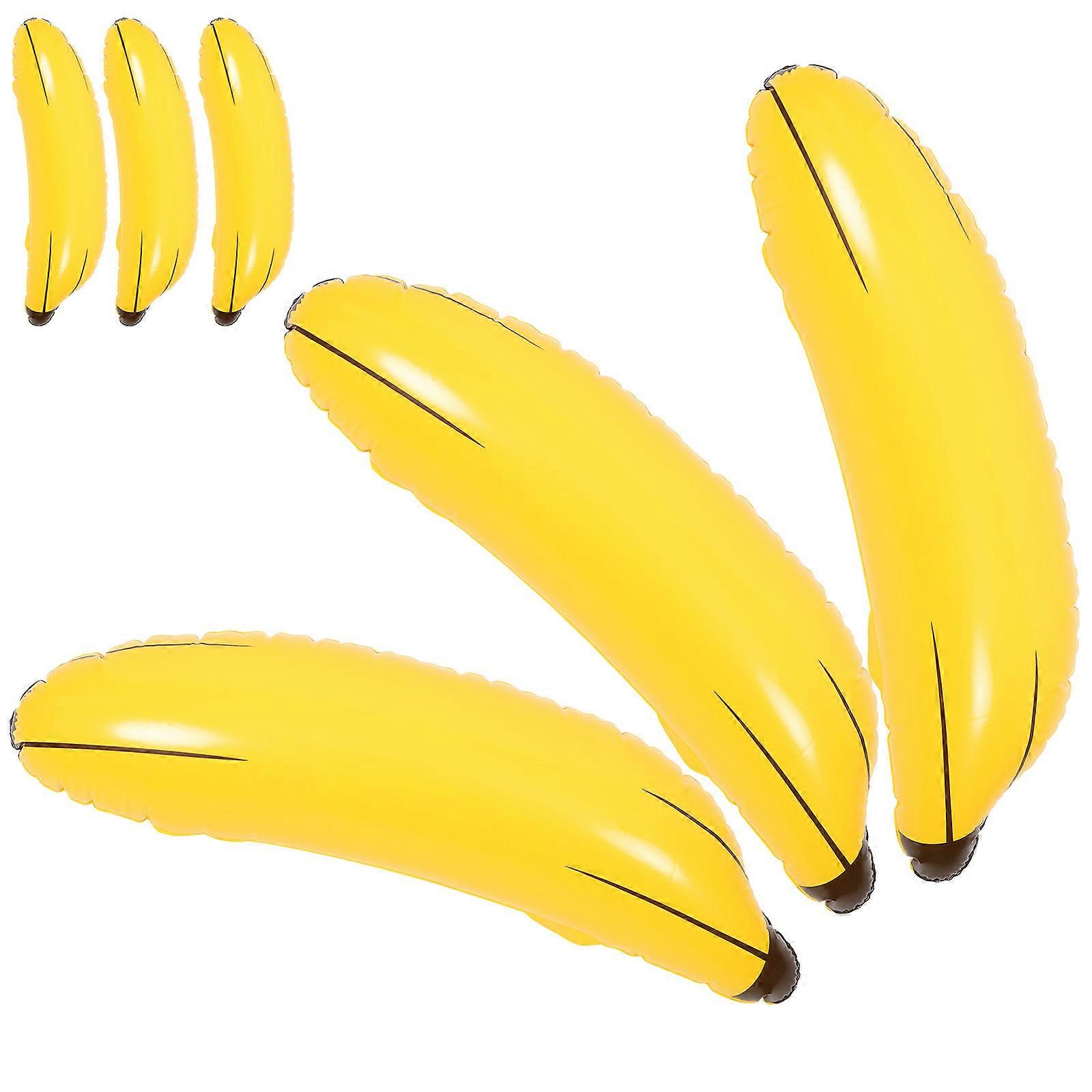 6pcs Inflatable Banana PVC Float Creative Banana Prop Model Toy