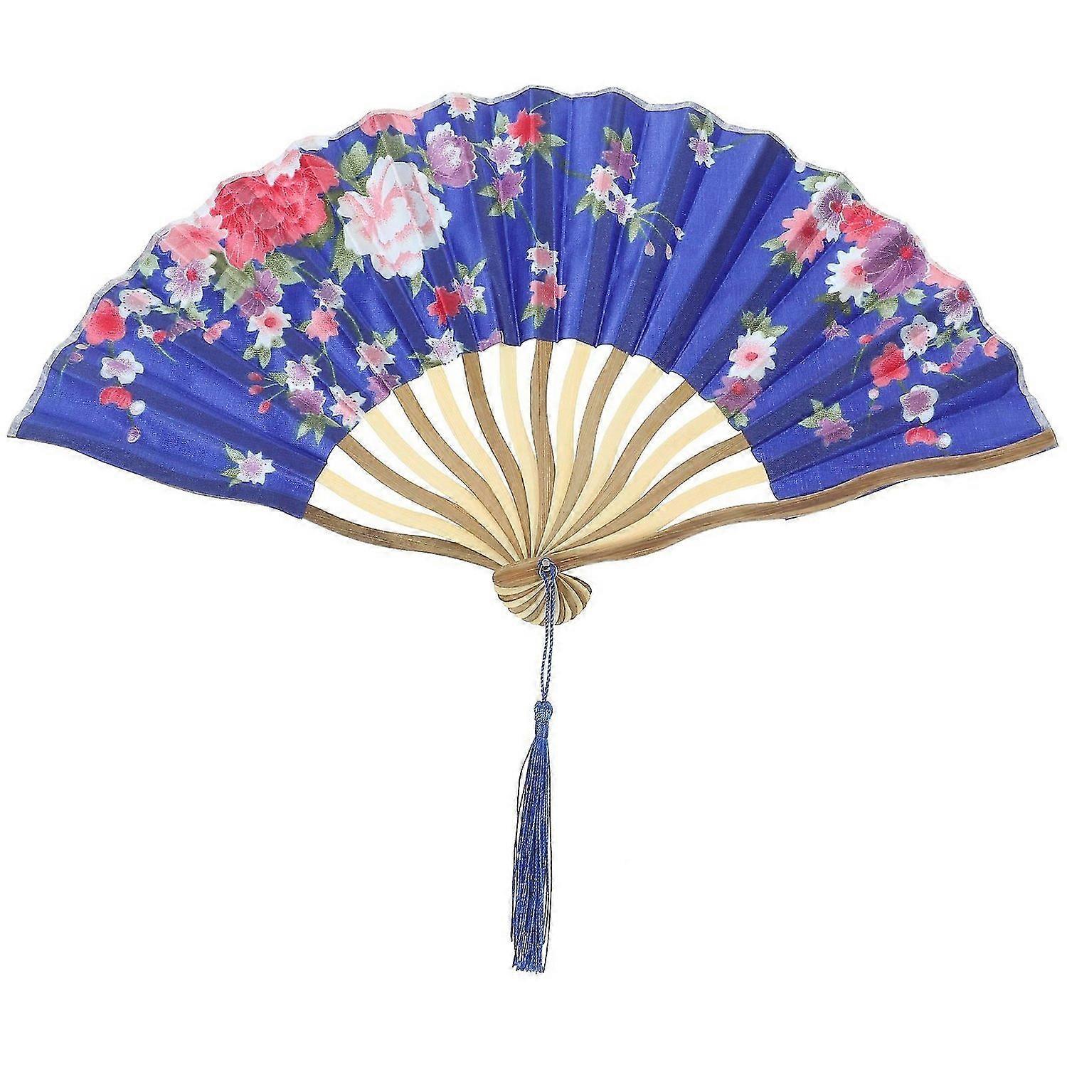 Hand Folding Fan Japanese Style Vintage Hand Fan Dance Performance Folding Fan Prop