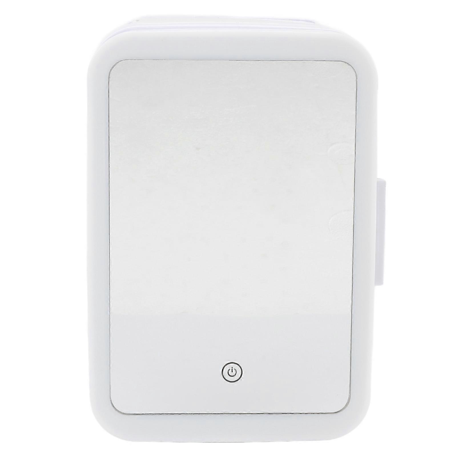 Mini Frigo Portatile Raffreddatore Scaldavivande 4L con Specchio Trucco Piccolo Frigorifero per Cosmetici Cibo Bevande