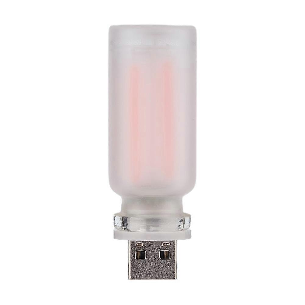 Transparent red light (A) $RX9001 USB atmosphere light LED colorful glass bottle night light touch portable LED light for sleeping plug-in