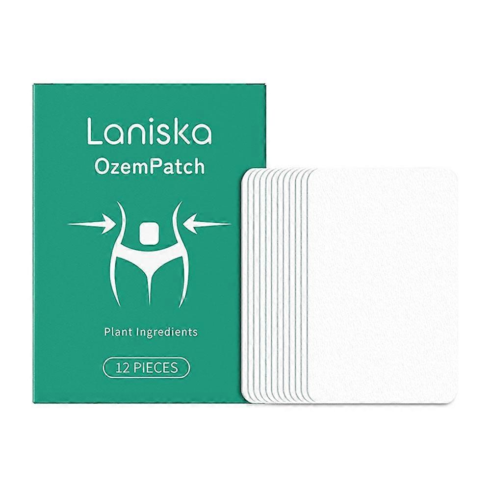 Natural Slimming Patches 12 Pcs Appetite Suppressant Weight Loss Patch 24H Fat Burning Boost Metabolism Plant-Based Formula Safe Effective