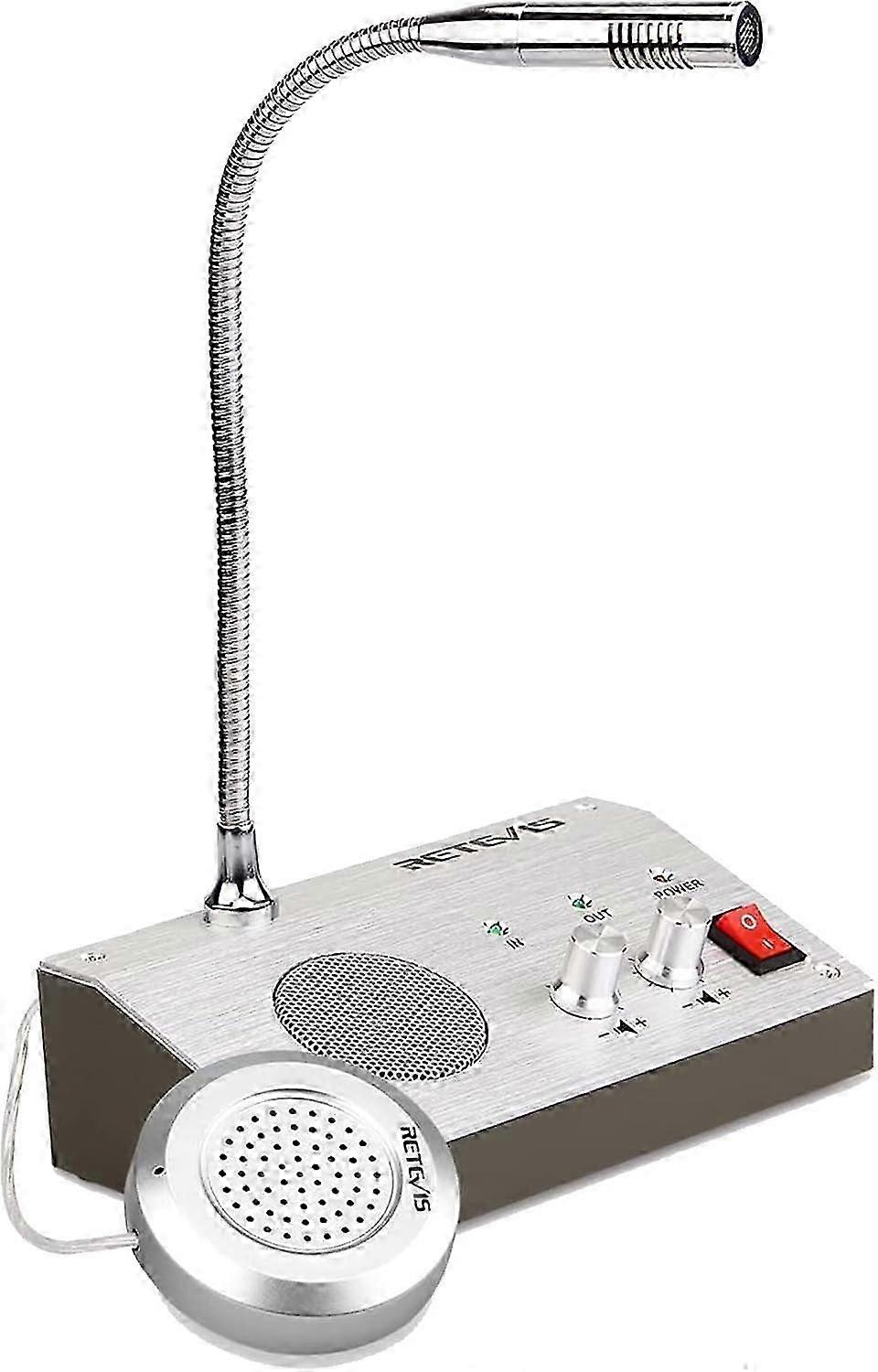 Two Way Window Intercom System, Office Communication System, Loudspeakers for Use in Hospitals, Banks, Stores, Offices, and Ticket Offices
