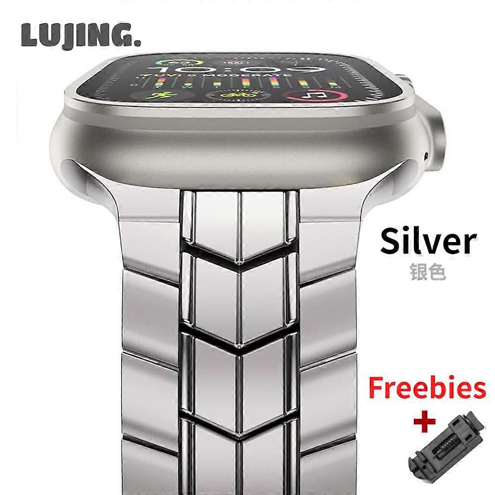 Titanium Band for Apple Watch Ultra 2 49mm series 9 45mm 42mm 44mm Bracelet Correa Strap for iWatch ultra 8 7 6 5 4 se 41mm 38mm 40mm