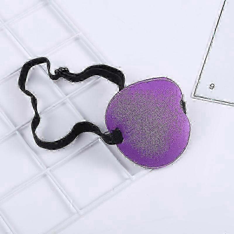 2er-Pack weiche, verstellbare Lazy Eye Patch für Kinder - Lila, linkes/rechtes Auge