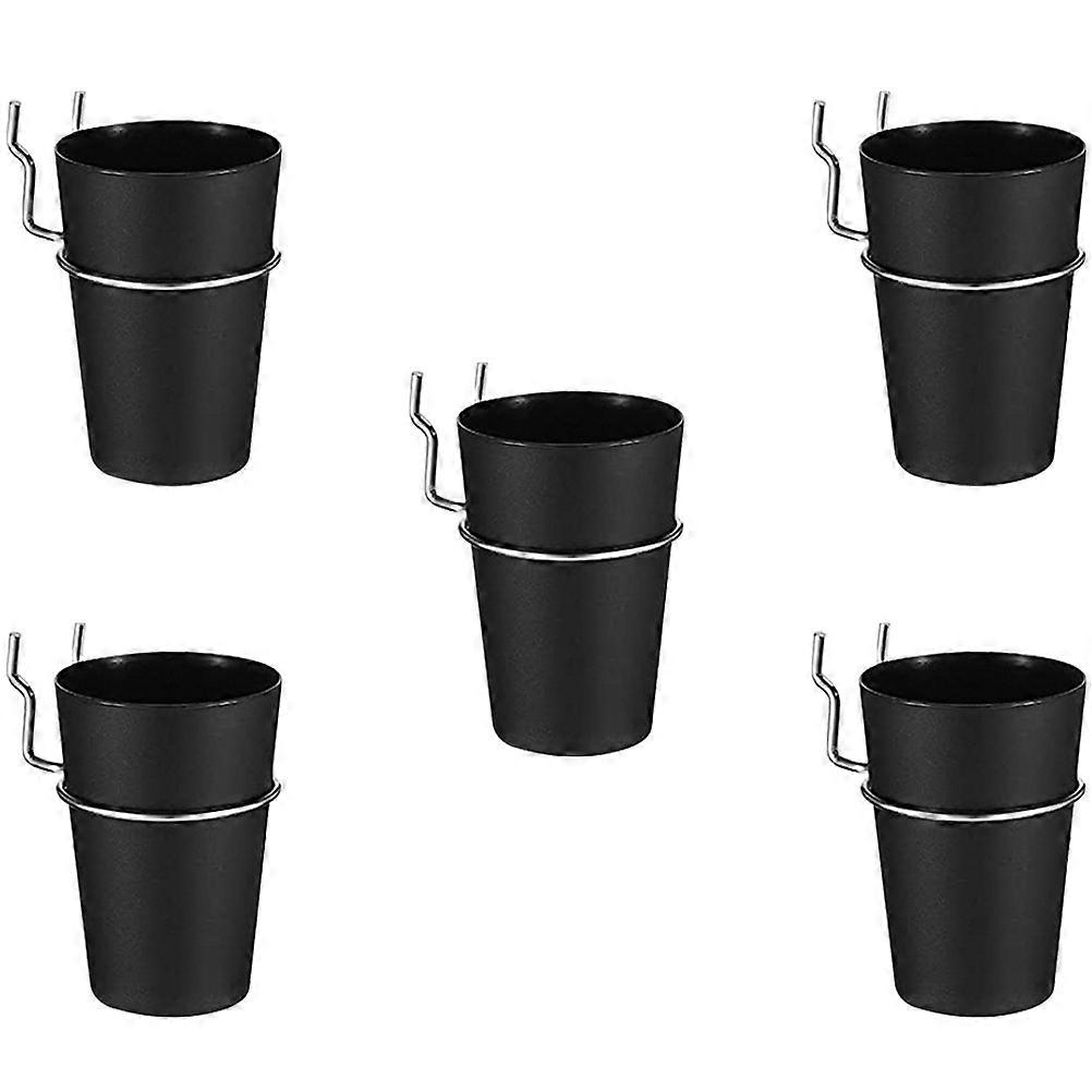 5 Sets Pegboard Cup Holders with Hooks – Tool Organizers for Craft Storage, Easy Installation for Home Office & Garage Walls