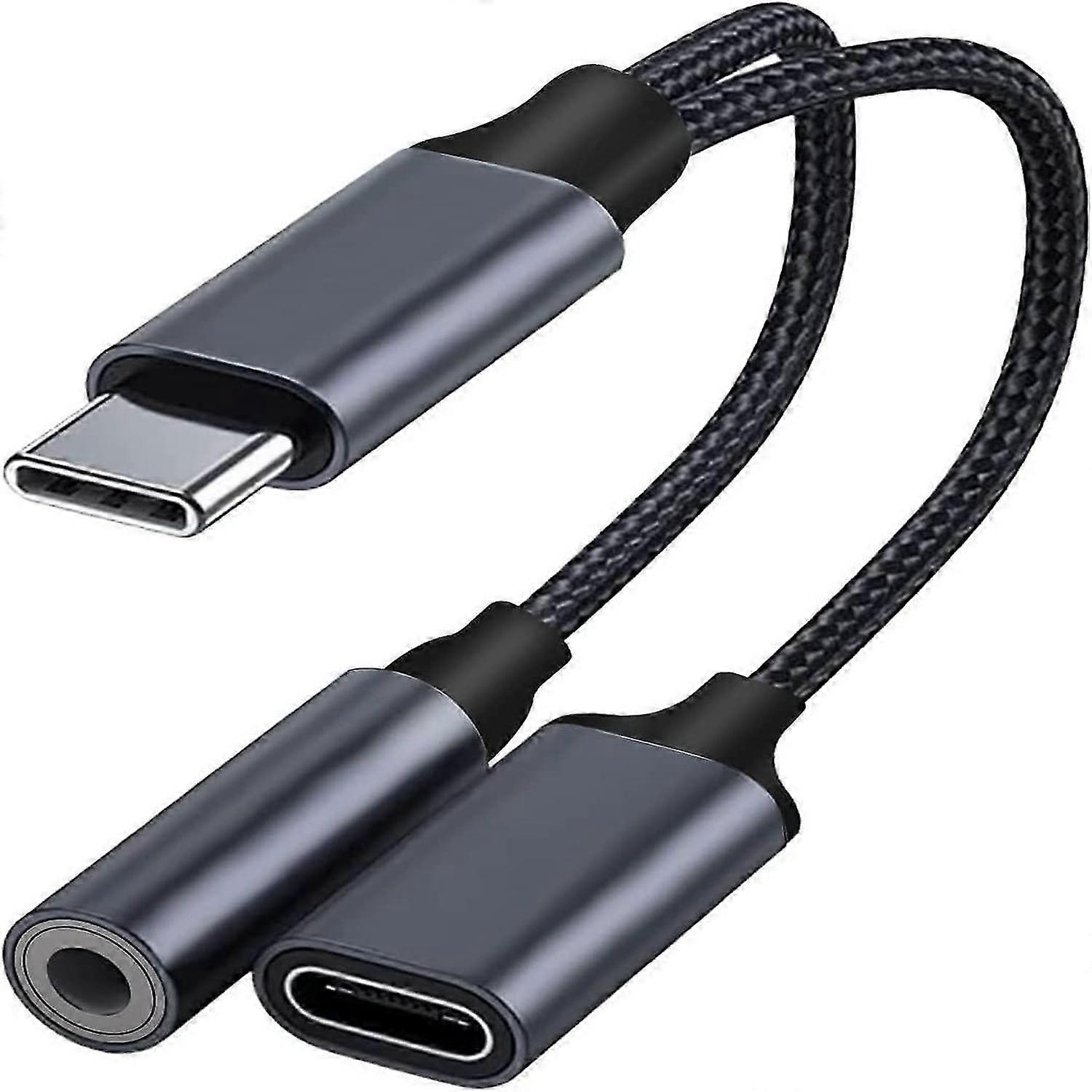 USB C - 3,5 mm Jak Adaptörü, Typc C - 3,5 mm Aux Kulaklık Adaptörü
