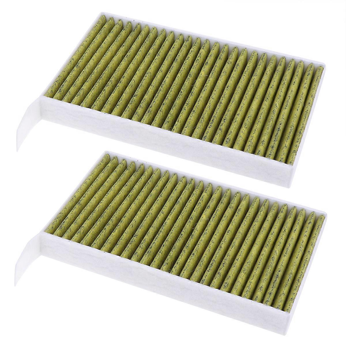 Activated Charcoal Filters Air Conditioner Filter Pollutant Removal For Vehicle Air Conditioning System Daily Driving 2Pcs