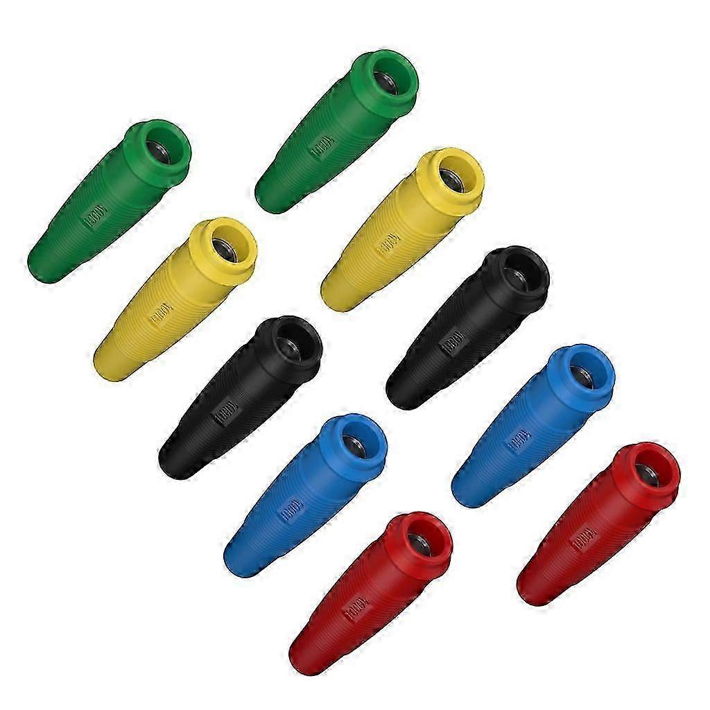 10pcs 4mm Banana Socket Connectors Jacks Set for Electronic Testing Devices and Laboratory Equipment Connections