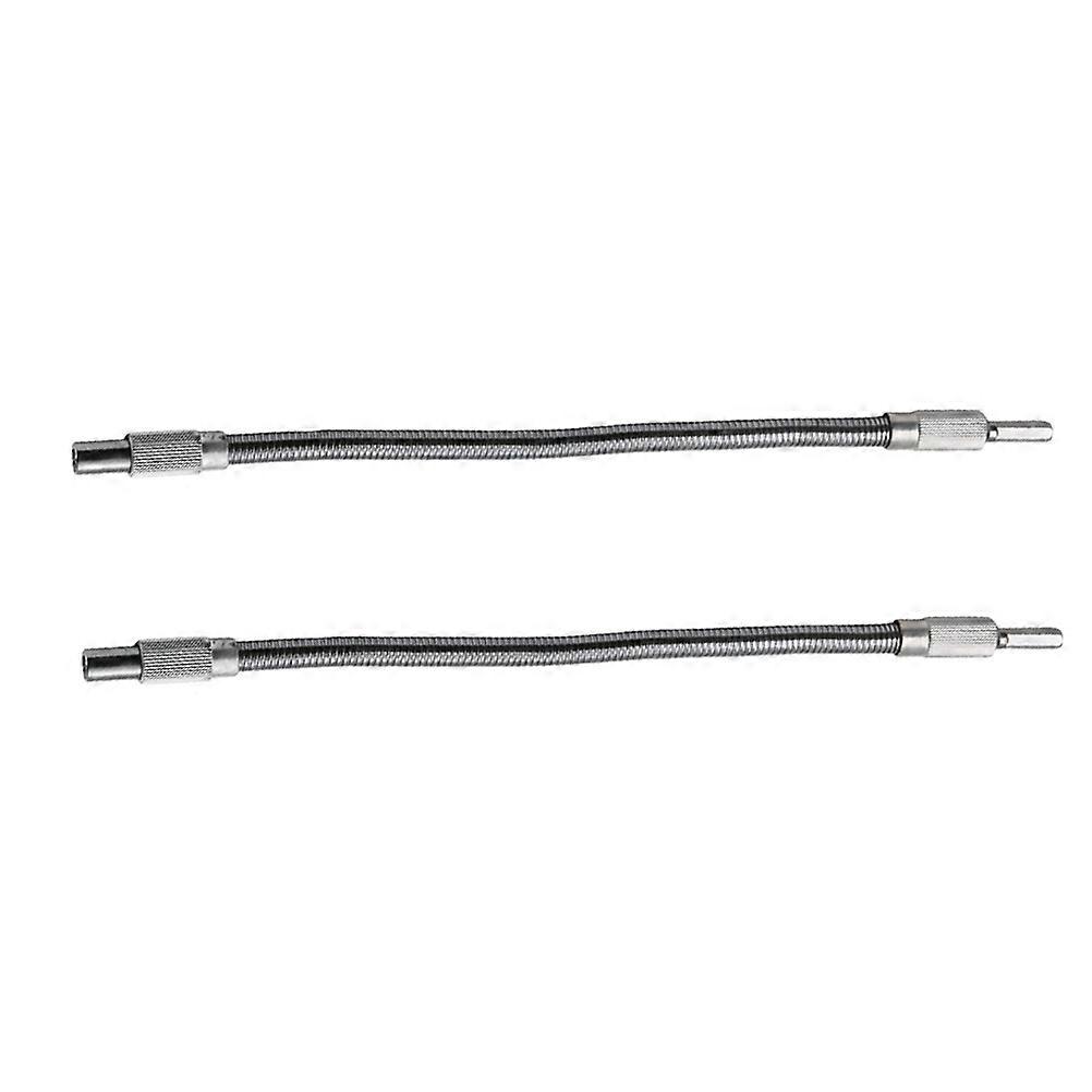 Extensions Drill Bit Adapter 6.35mm Cylindrical Screw Driving For Rechargeable Electric Drill 2Set