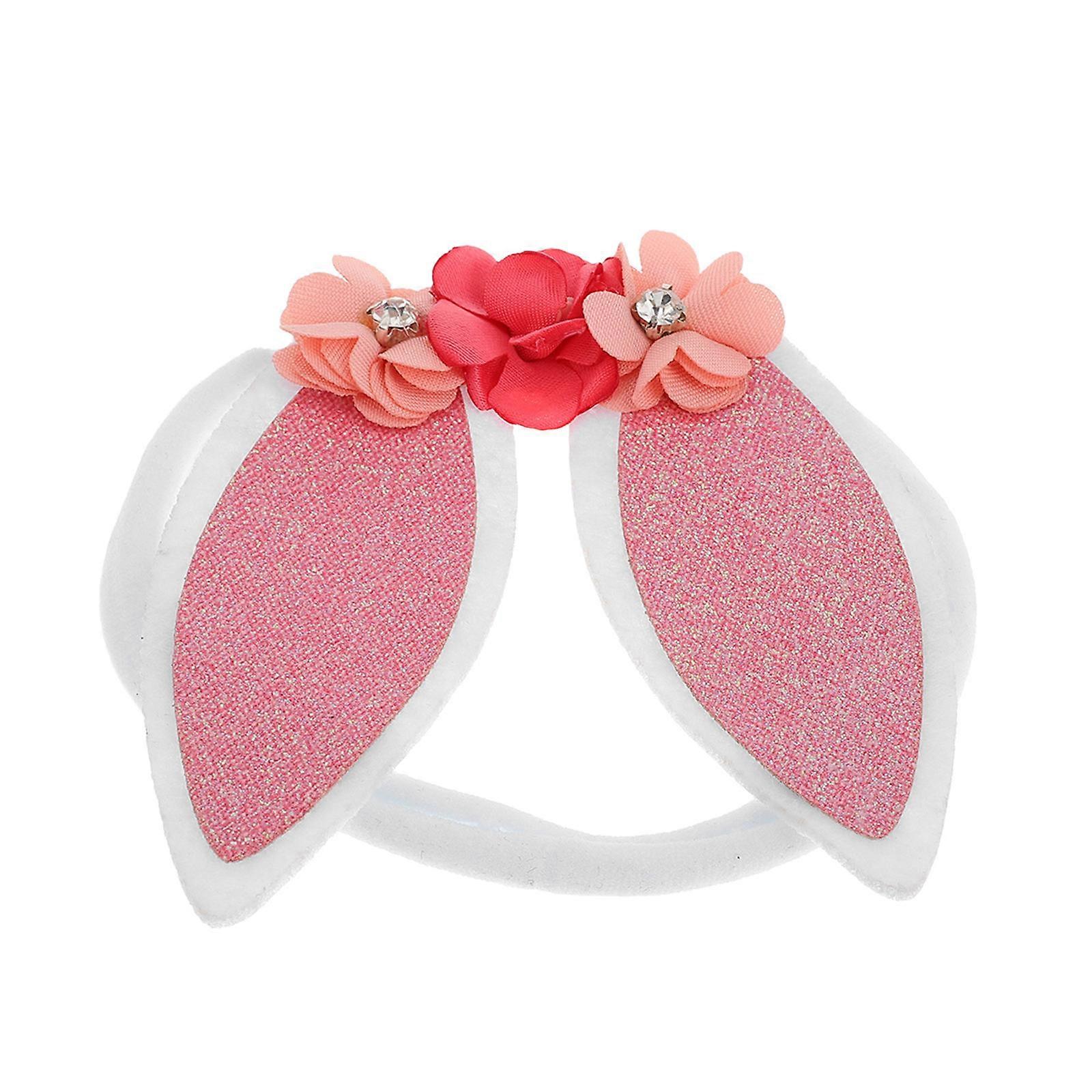 Party Rabbit Ear Headband Comfortable Fit For Everyday Wear Pink 9.00X7.50X7.50CM Versatile Accessory 1Set