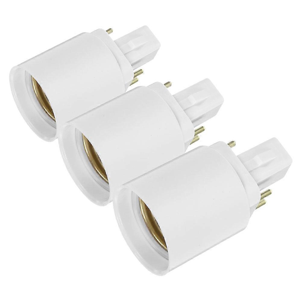 3pcs Lamp Base Converter, Flame Retardant Pin Adapter for LED Bulbs, Easy Installation, Secure , Compatibility