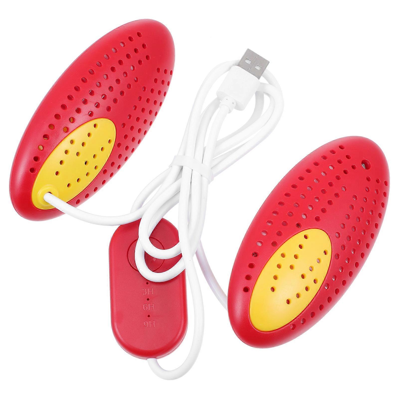 Shoe Warmer and Dryer with Timer – Safe Deodorizing Device for Boots, Slippers, and Sneakers – Fits Children's Footwear, Random Color