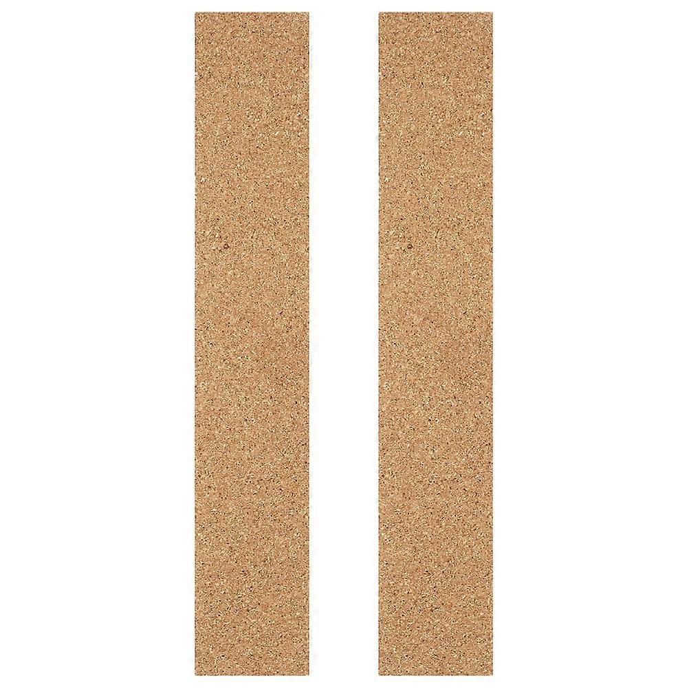 Frameless Memo Board Strips Cork Batten Strips Rectangular Simple and Elegant Wall Decor 2Pcs