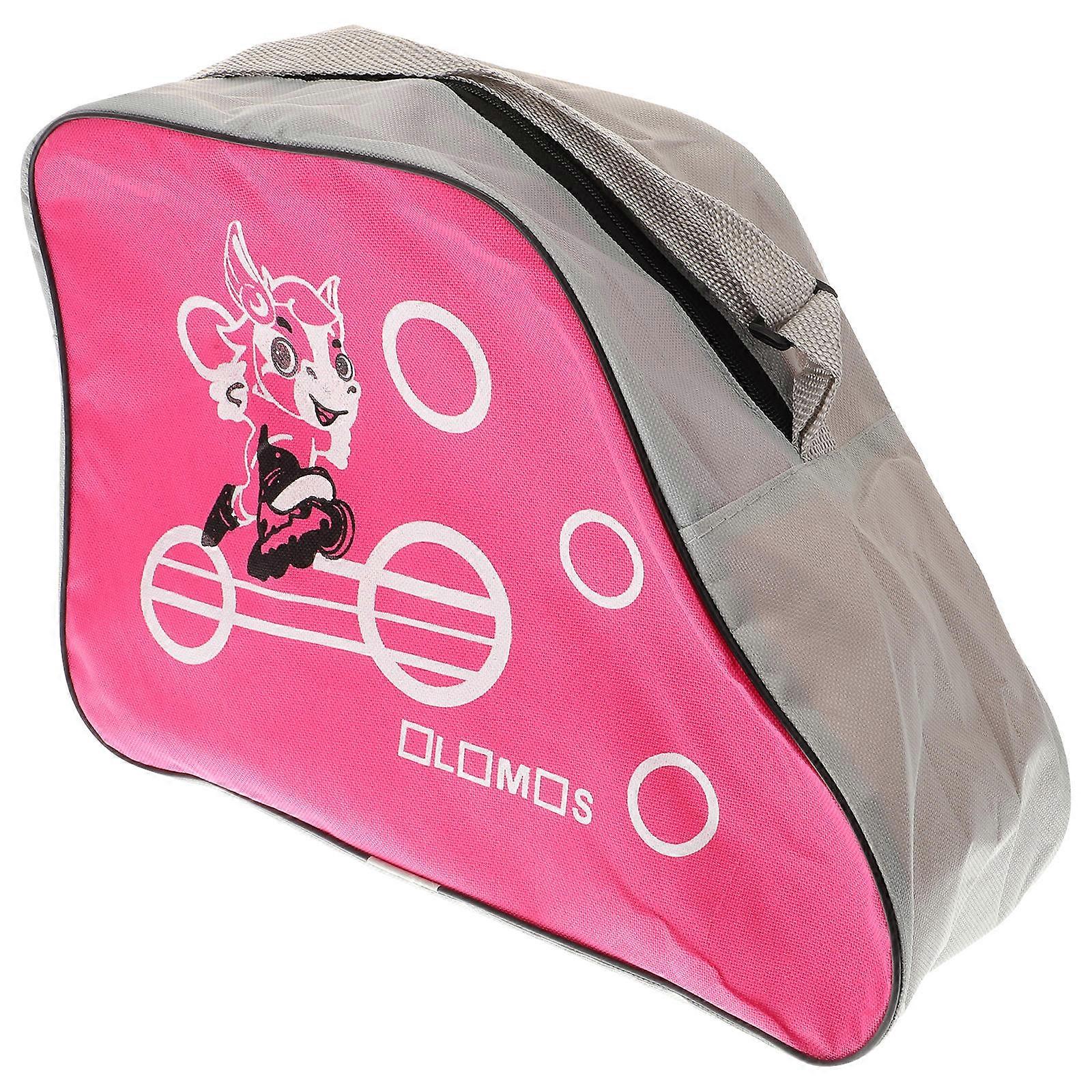 Thickened Skating Bag Pink Rectangular Waterproof Durable Lightweight Washable Large-capacity 1Pcs