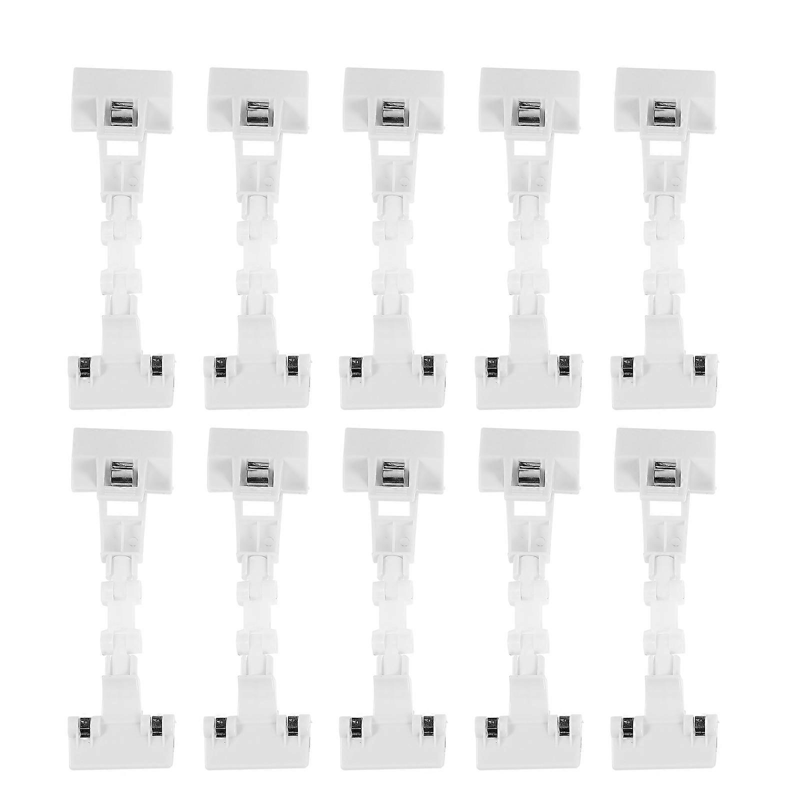 MLINS 10 Pcs Paper Holder for Advertising Stall Wine Tags in White