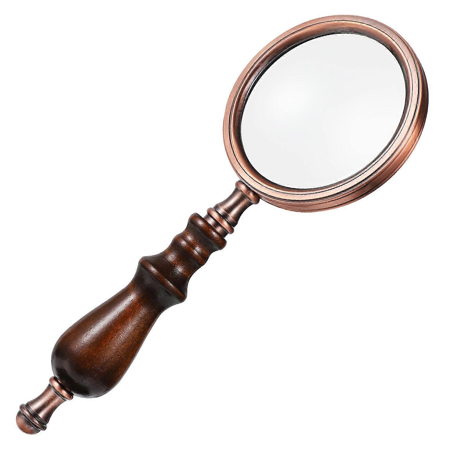 Synthetic Material Handheld Magnifier For Books Magnification Elder Reading Magnifying Glass 12.50X8.80X3.00cm 1Pc
