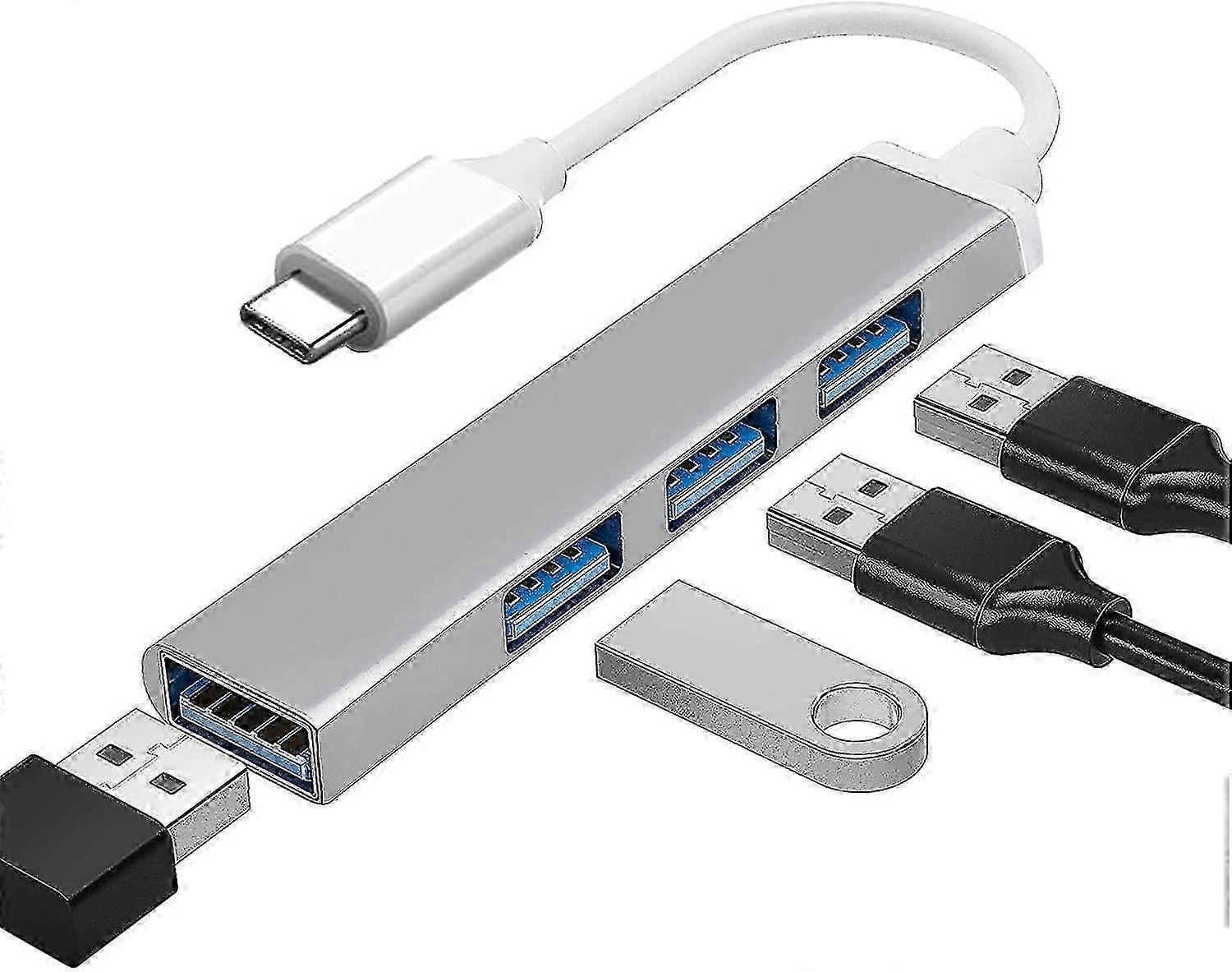 USB Type C Hub Adapter to USB 3.0, Compatible with Certain Brands like Macbook, Mac Pro/Mini, Imac, Surface Pro, XPS, Notebook PCs, and USB