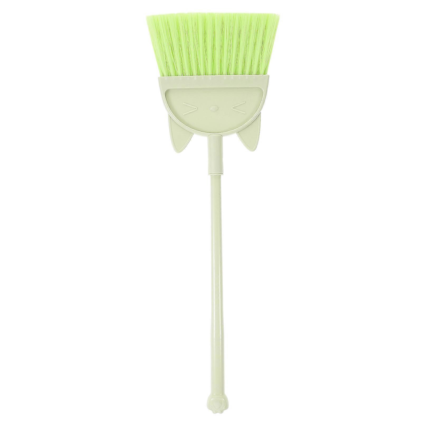 Compact Broom Set with Cartoon Cat Design for Safe and Practical Cleaning Use